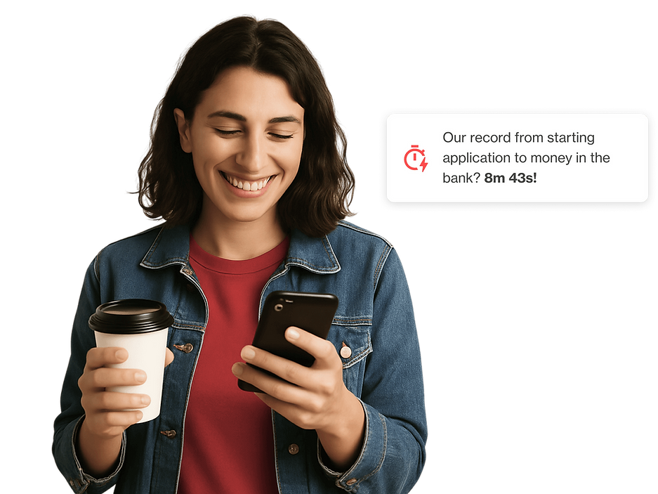 Get up to $100,000 in as little as 9 minutes